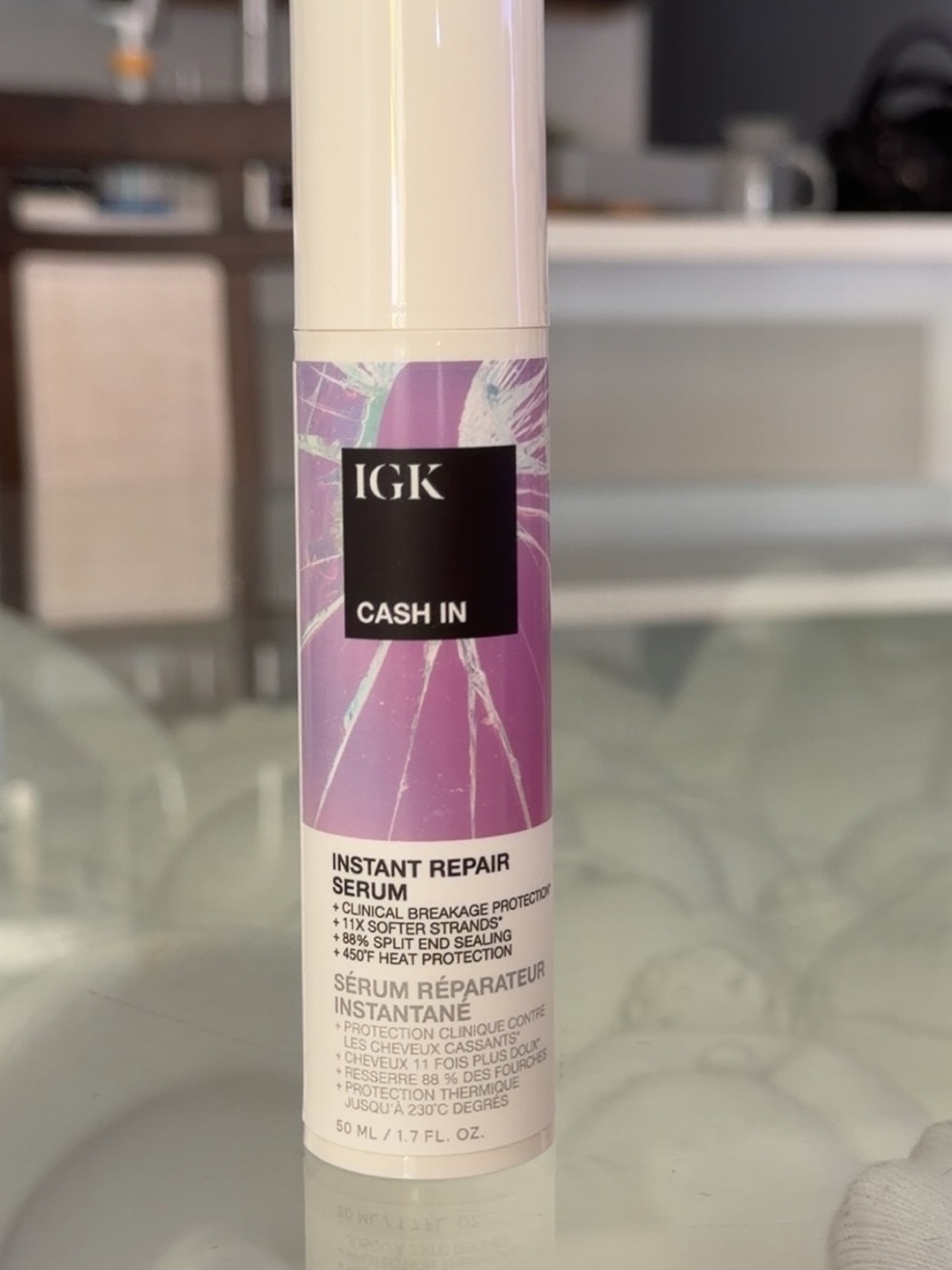 IGK Cash In Instant Repair Serum — Purple